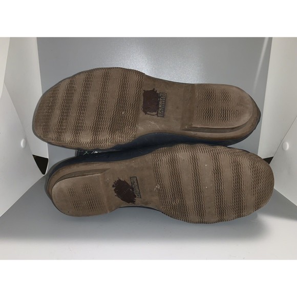 Sperry Womens 10 Blue Top Sider Saltwater Plaid Duck Boot STS94187 Rubber - Picture 7 of 8